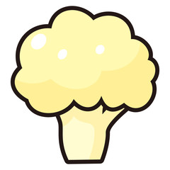 カリフラワーのアイコン -vector icon cauliflower