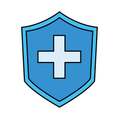 shield guard security isolated icon