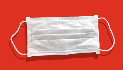 Medical mask for corona or covid-19 virus ,safety breathing masks for virus inflection,isolated on...