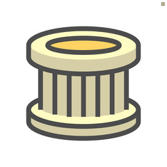 Air pollution and air filter vector icon design.