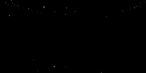 Gold Glitter Stars. Luxury Shiny Confetti.