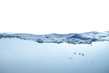 water splash isolated on white