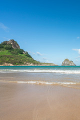 Beautiful view of Baia do Sueste at Fernando de Noronha Marine National Park, a Unesco World Heritage site, Pernambuco, Brazil