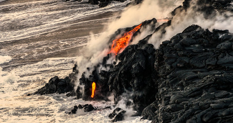 Lava on Big Island of Hawaii.