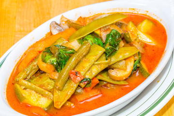 vegetable casserole vegetable meal for cooking, everything is so green, healthy and freshly harvested from garden