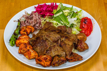 Traditional Mixed Kebab grill