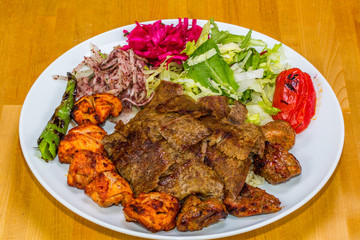 Traditional Mixed Kebab grill