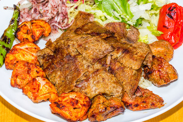 Traditional Mixed Kebab grill