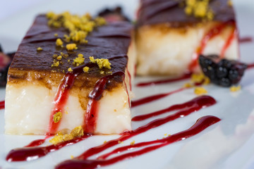 Traditional Turkish Dessert Kazandibi Caramel Pudding