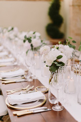 wedding banquet decoration in Italy