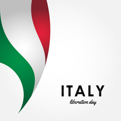 Italy Liberation Day Vector Design Illustration