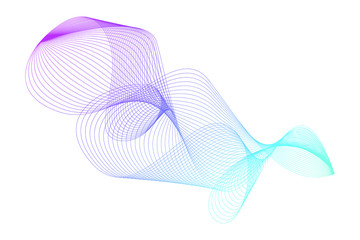 Obraz premium EPS 10 vector. Futuristic colorful background. Backdrop with lines and waves. 