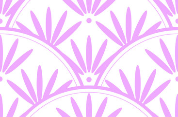 Pale color Circular Chrysanthemum japanese pattern