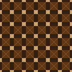 Tartan Lumberjack Plaid Brown colorful Seamless Pattern