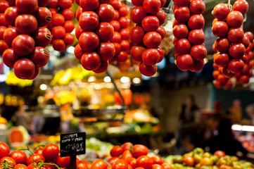cherry tomatoes at the market