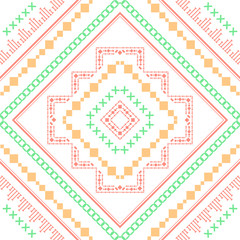 Style of floral embroidered beautiful for tshirt design.