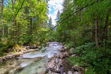 river in the mountains 