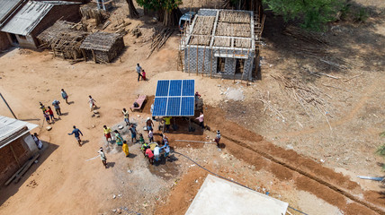 Community work for rural electrification