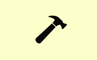 Hammer icon, Repair maintenance Tool Vector 