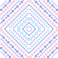 Beautiful design embroidery floral for living room.