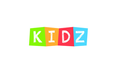 Kids or Kidz letter Logo Design Template