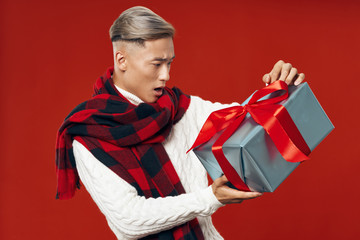 young man with a gift