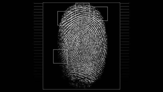 finger scanning red