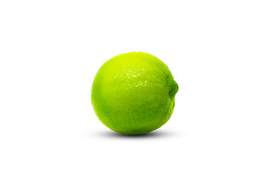 Fresh lime green on a white background.