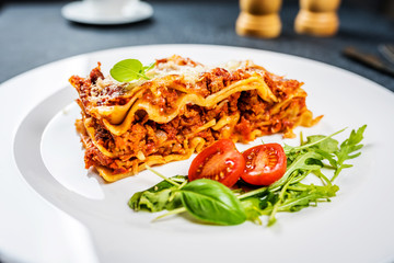 Italian pasta lasagne