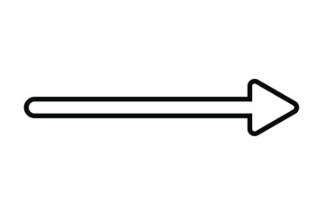 EPS 10 vector. A flat arrow vector icon. Good for projects.	