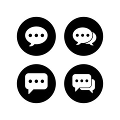 Fototapeta premium Chat icons set. Chat vector icon. Speech bubble