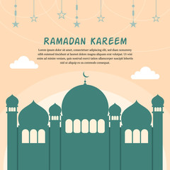 RAMADAN KAREEM BACKGROUND AND TEMPLATE 