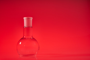 Chemical vessels. Glass flasks. Laboratory utensil.