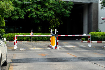 automatic barrier for Building or office security system with CCTV