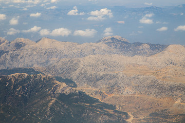 Obraz premium Mountains at the aerial birds view in Turkey 