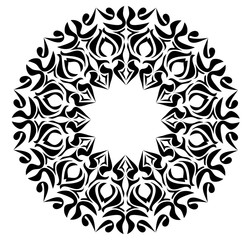 vector illustration of a floral ornament