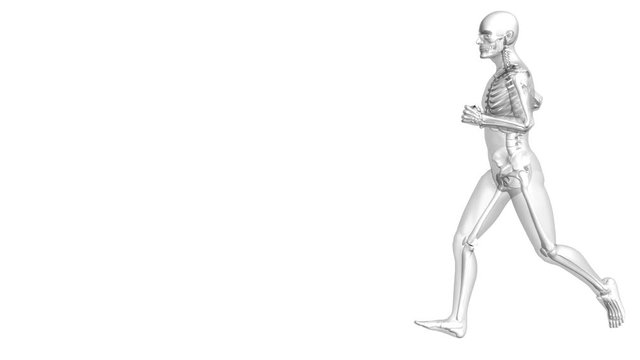 3d animation Human running