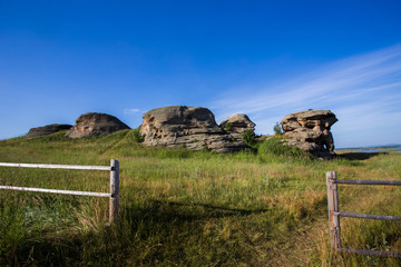 Rock formations Allaki at the Urals