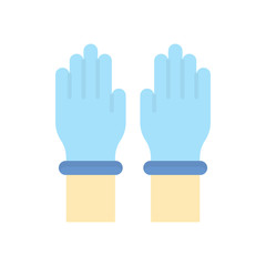 Obraz premium Hand Gloves Vector Icon