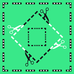 scissors pattern, pattern of hijab vector. simple design illustration