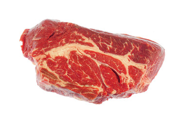 fresh beef isolated on white background