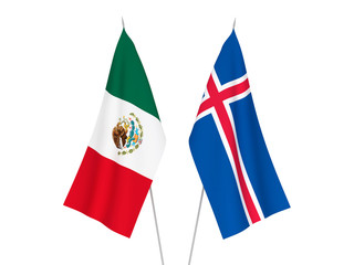 Iceland and Mexico flags
