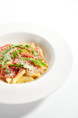 Penne in parmesan sauce