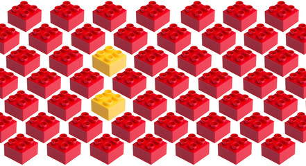 Plastic building blocks