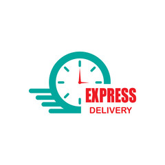 Express delivery icon design isolated on white background