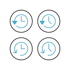 History icons set. History vector icon