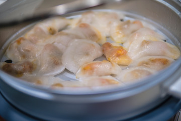 Tapioca Starch Chewy Crystal Dumplings with Shrimp and Pork fillings