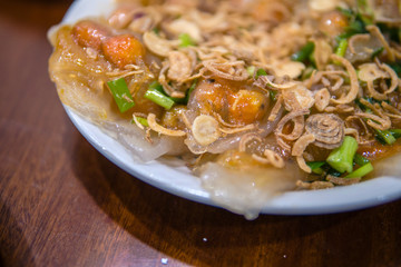 Tapioca Starch Chewy Crystal Dumplings with Shrimp and Pork fillings