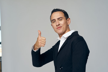 young businessman pointing at you
