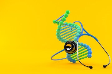 DNA with stethoscope